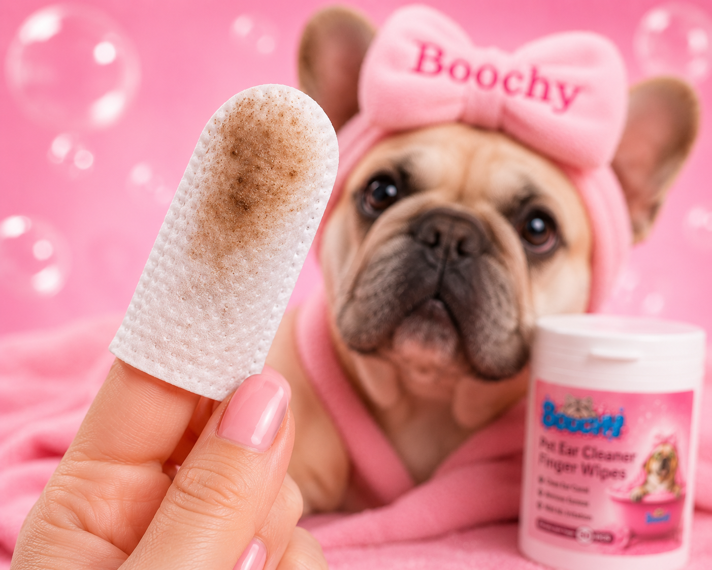 Boochy Ear & Wax Finger Wipes™