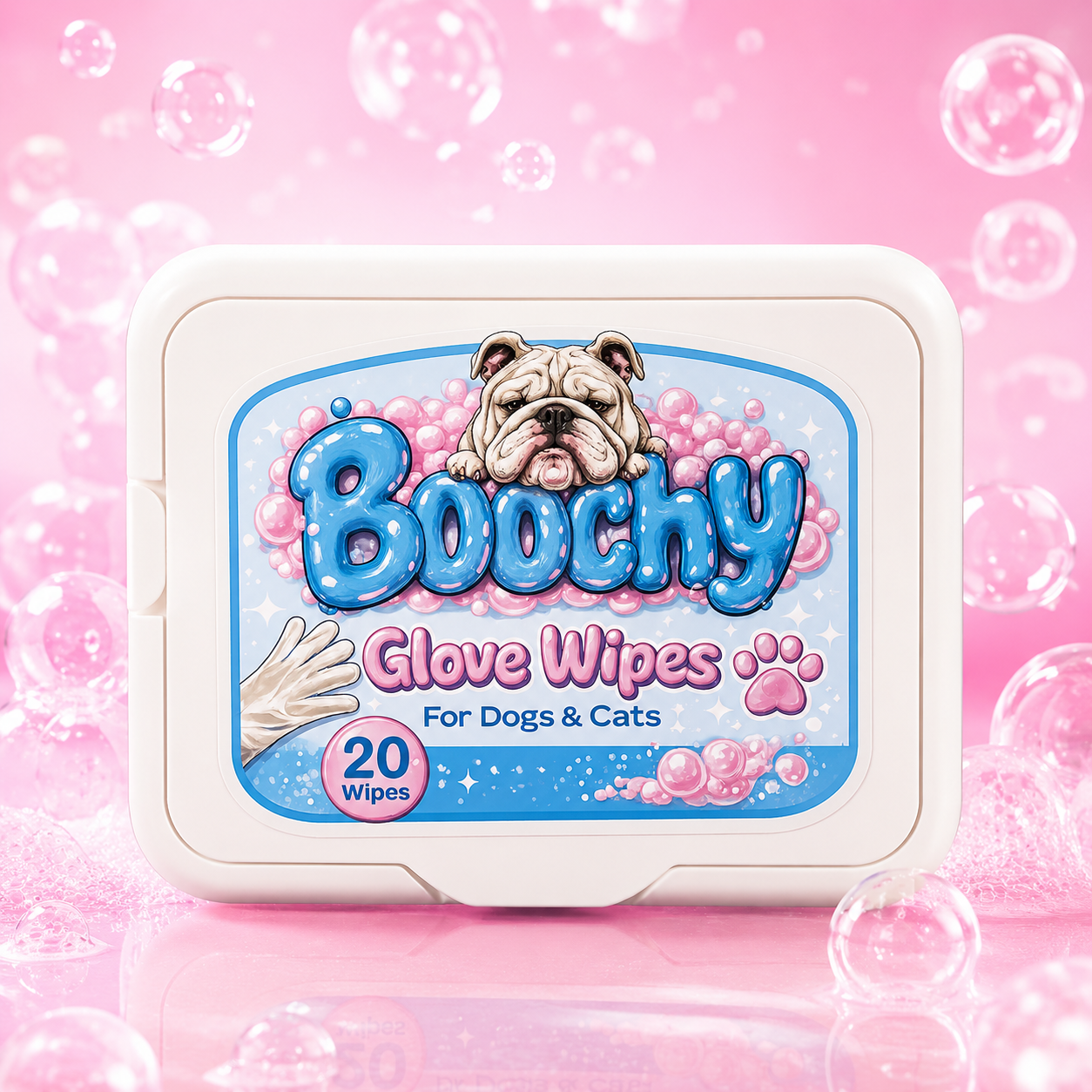 Boochy Bubble Glove Wipes