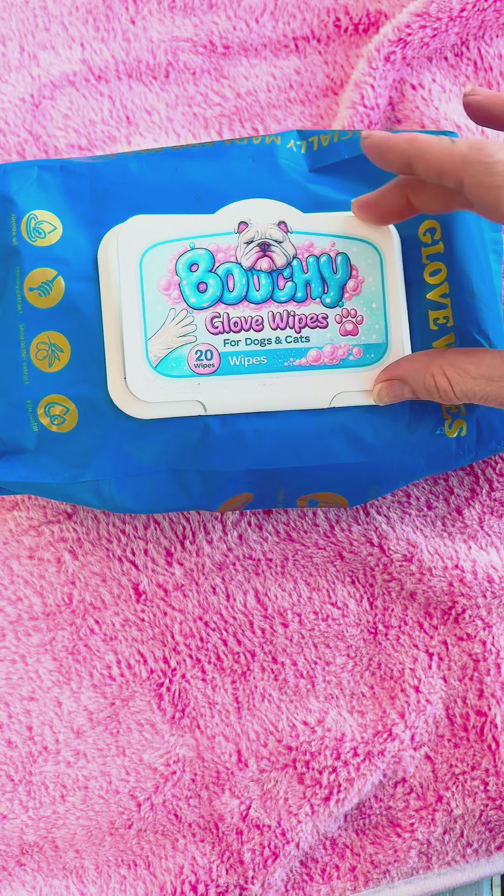Boochy Bubble Glove Wipes