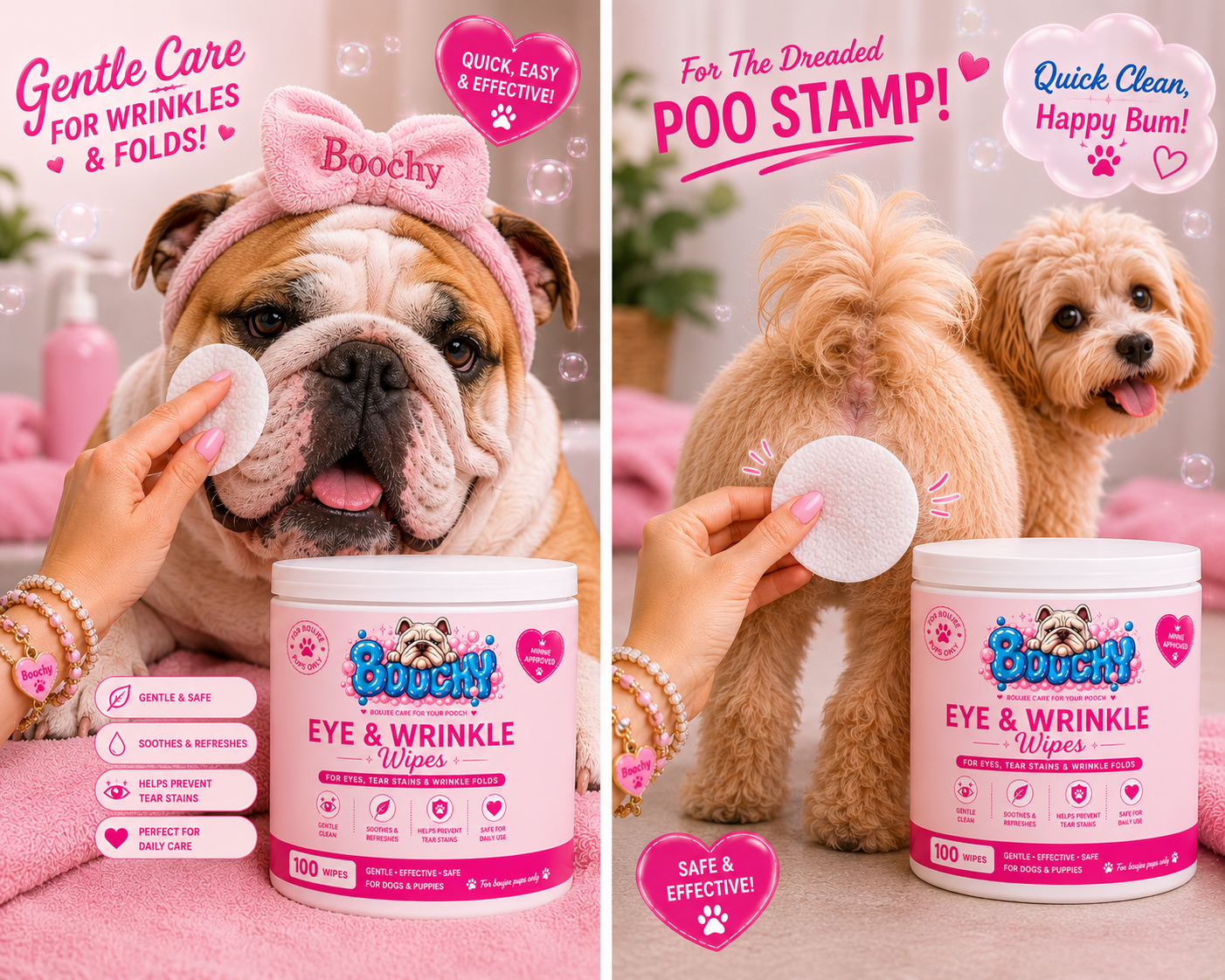 Boochy Fold & Wrinkle Wipes